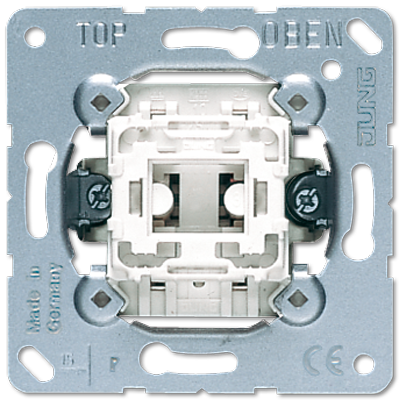 Балансирный выключатель 10 A/ 250 B, двухполюсный, пружинные зажимы, возможна подсветка; не подходит