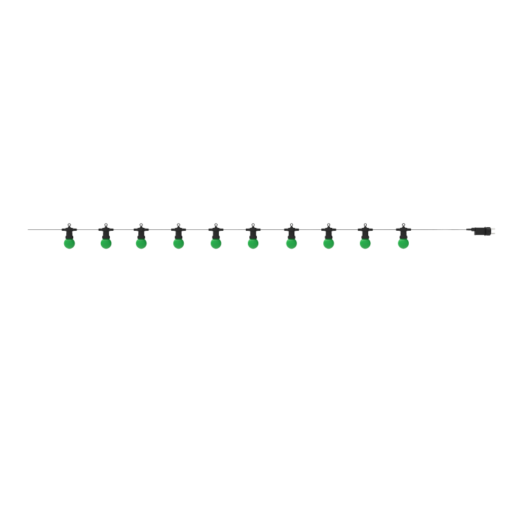 Улич. гирлянда белт лайт набор 5+2,7м (10 пат/50см) зелен. (LED) IP44 черн. соедн. Gauss