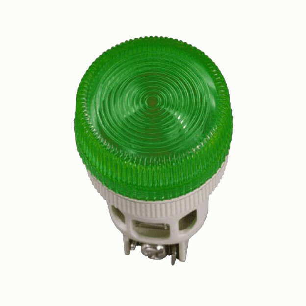 Лампа ENR-22 сигнальная, цилиндр d22мм неон/240В зеленый ИЭК