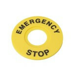 Маркировка для кнопки аварийного останова "Emergency Stop" D60