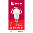 Лампа светодиод. умная Wi-Fi груша Е27 8Вт RGBW 230В умная EKF Сonnect-Лампы светодиодные - купить по низкой цене в интернет-магазине, характеристики, отзывы | АВС-электро