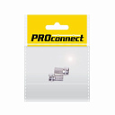 Разъем антенный на кабель, штекер F для кабеля RG-6, (2шт.) (пакет)  PROconnect-Коаксиальные разъемы - купить по низкой цене в интернет-магазине, характеристики, отзывы | АВС-электро