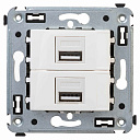 USB зарядное устройство в стену, "Avanti", "Белое облако"-USB-розетки (зарядные устройства) - купить по низкой цене в интернет-магазине, характеристики, отзывы | АВС-электро