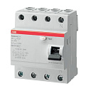 Устр-во защит. откл. (УЗО, ВДТ) 4-пол. (4P)  63A  30мА тип AC  FH ABB-Модульное оборудование - купить по низкой цене в интернет-магазине, характеристики, отзывы | АВС-электро