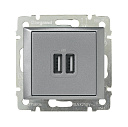 2-pозетка USB АЛМ VLN-USB-розетки (зарядные устройства) - купить по низкой цене в интернет-магазине, характеристики, отзывы | АВС-электро